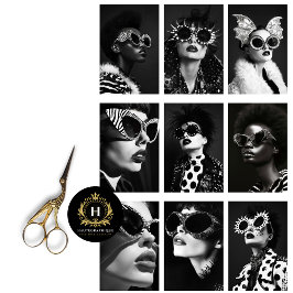 Papel De Seda Colagem de Decoupage de Estrela do Rock Retro Vint