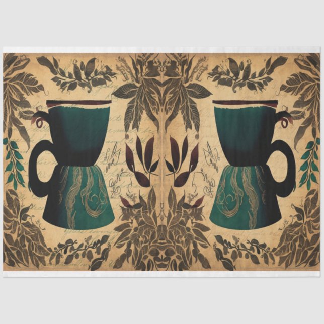 Papel De Seda Colagem de efêmeras de fralda (Frente )