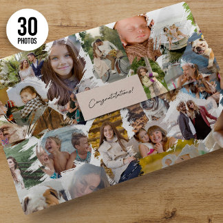 Papel De Seda Colagem de Fotos com Bordas Escovadas 30 Fotos