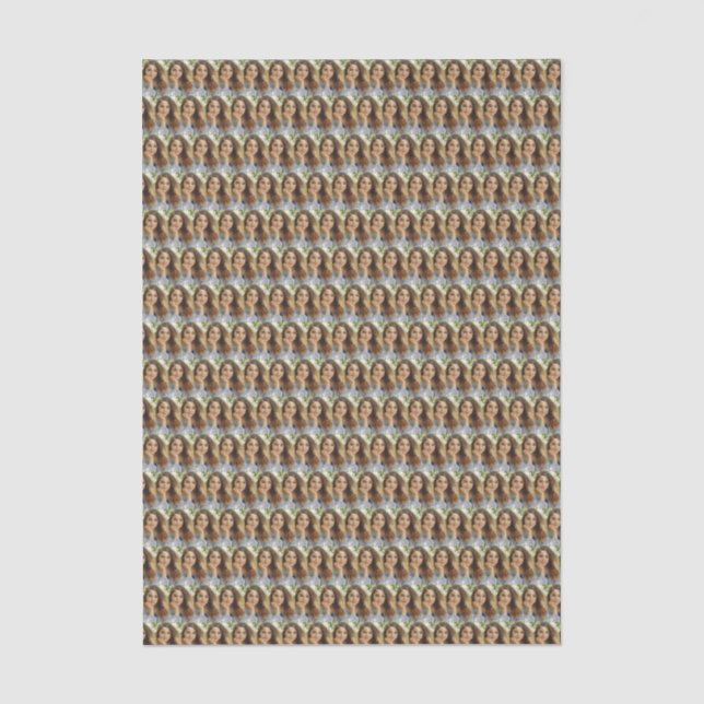 Papel De Seda Colagem de Fotos Personalizadas (Frente )