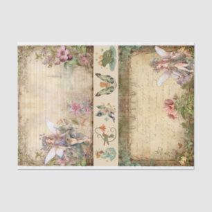 Papel De Seda Colagem de Leite de Lixo do Artista de Mídia Mistu