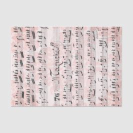 Papel De Seda Colagem de Música em Folha de Vintagem