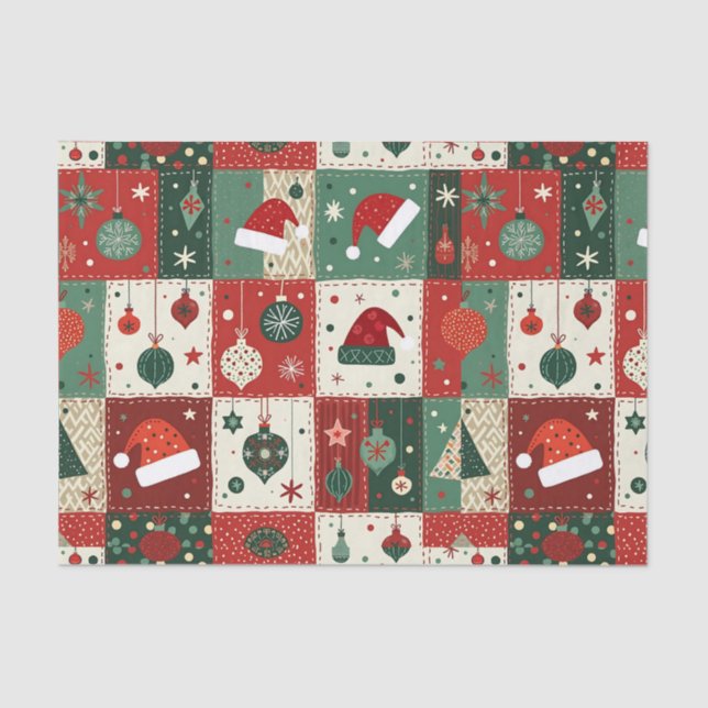 Papel De Seda Colagem de Patches de Natal (Frente )