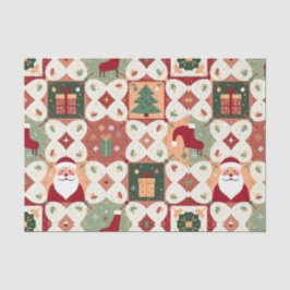 Papel De Seda Colagem de Patches de Natal