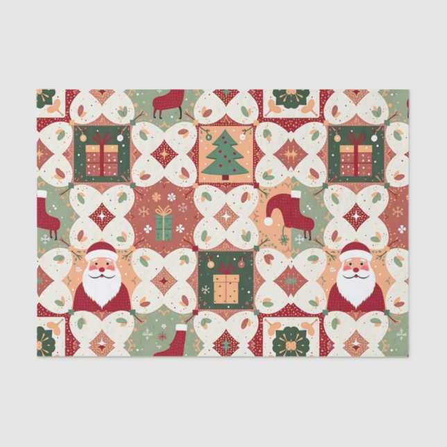 Papel De Seda Colagem de Patches de Natal (Frente )