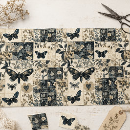 Papel De Seda Colagem Decoupage Gótica Vintage de Mariposa