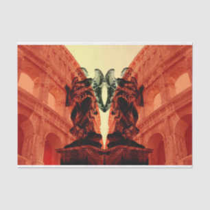 Papel De Seda Colagem moderna Legal da Roma histórica em vermel