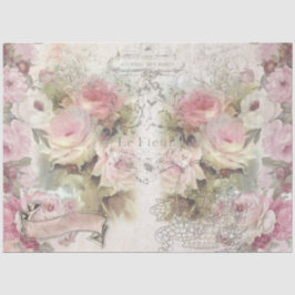 Papel De Seda Colagem Série Shabby Chic Design 1
