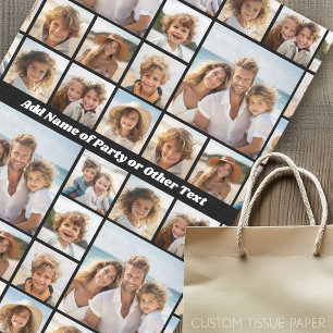 Papel De Seda Colagem única de fotos 9 com backbround opcional