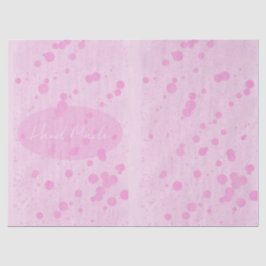 Papel De Seda Colar pontos cor-de-rosa com Artesanato feito ou O