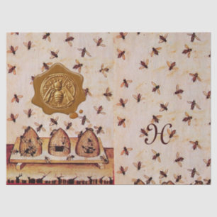 PAPEL DE SEDA COLCHAS DE MEL, APICULTURA, SELO DE CERVEJA