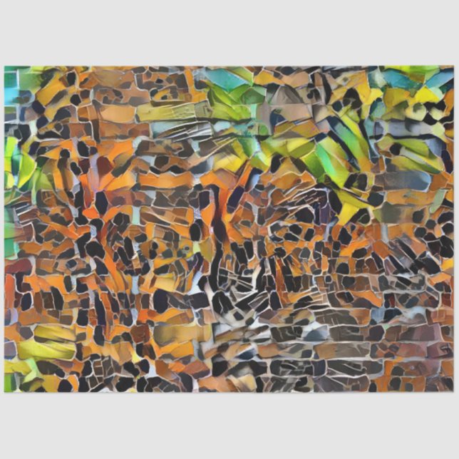 Papel De Seda Coleção de Arte de Parede Tiger (Frente )