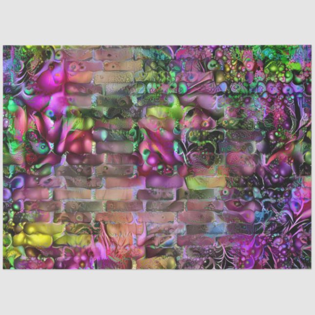 Papel De Seda Coleção de Artes Modernas do Mundo do Mar Glitter (Frente )