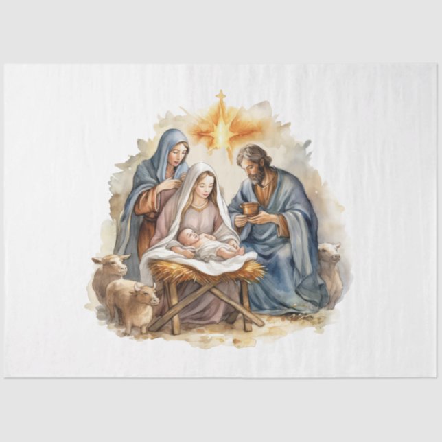 Papel De Seda Coleção de Design de Natividade 4 (Frente )