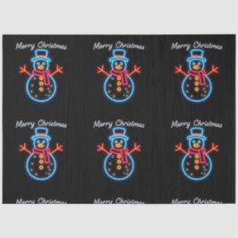 Papel De Seda Coleção de Férias Neon Natal Trendy