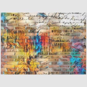 Papel De Seda Coleção de Letras Vintage