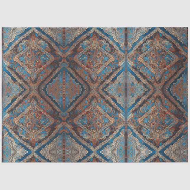 Papel De Seda Coleção de Padrões Antigos Persa Popular (Frente )