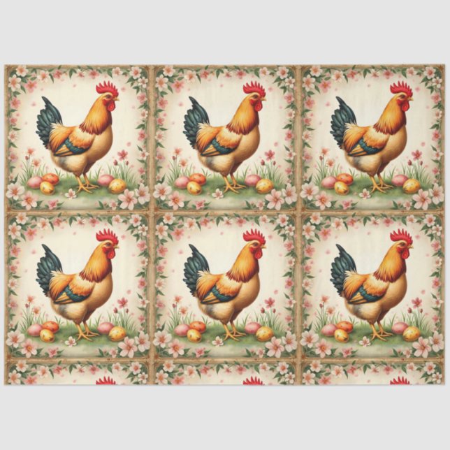 Papel De Seda Coleção de Páscoas de bandeja de feriado de páscoa (Frente )