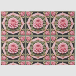 Papel De Seda Coleção de Tendências Lindas Rosas Rosa