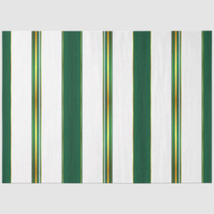 Papel De Seda Coleção de Textura Dourada Verde de Linen Trendy,