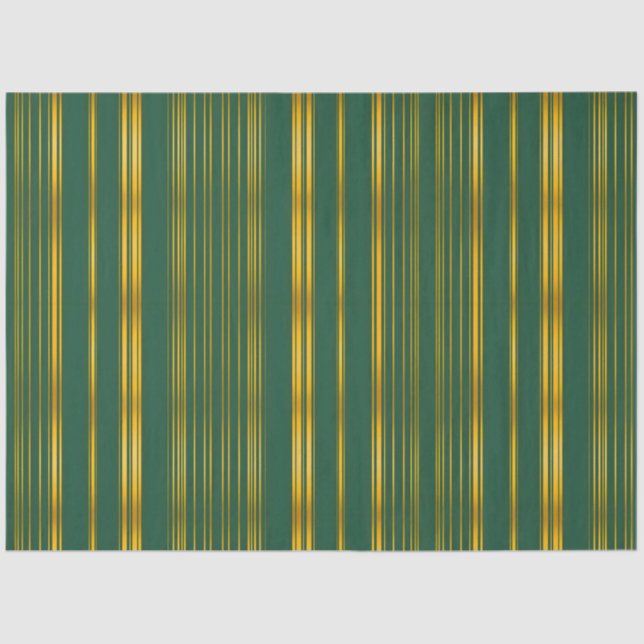 Papel De Seda Coleção de Textura Dourada Verde Moderna do Luxury (Frente )