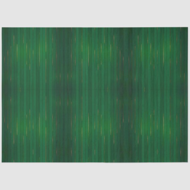 Papel De Seda Coleção de Textura Linen Dourada Verde de Trendy d (Frente )