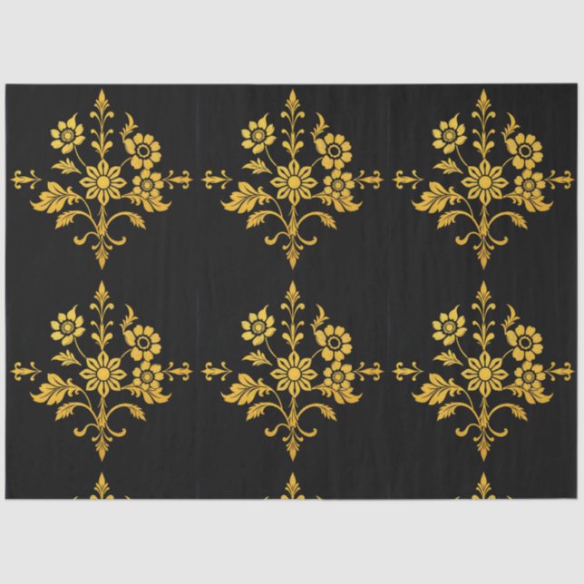 Papel De Seda Coleção Floral Elegante Popular de Luxo (Frente )