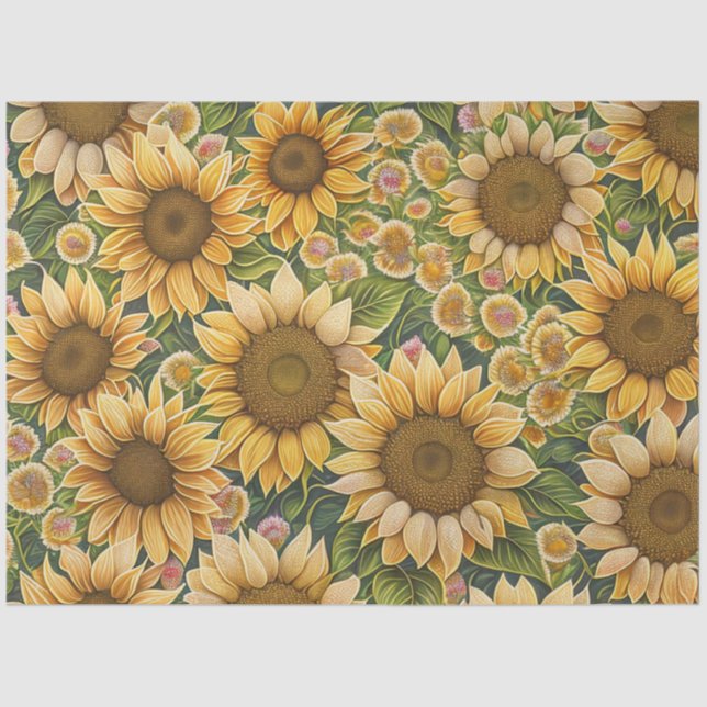 Papel De Seda Coleção Lindo de Girassol Trendy (Frente )