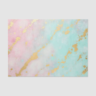 Papel De Seda Coleção Luxo Rosa Bege Tendência Soft Mint Dourado