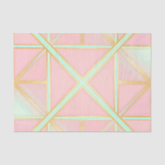 Papel De Seda Coleção Luxuosa e Tendência Rosa Bege, Verde Menta