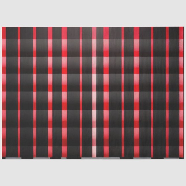 Papel De Seda Coleção Moderna de Xadrez Preta abstrato (Frente )