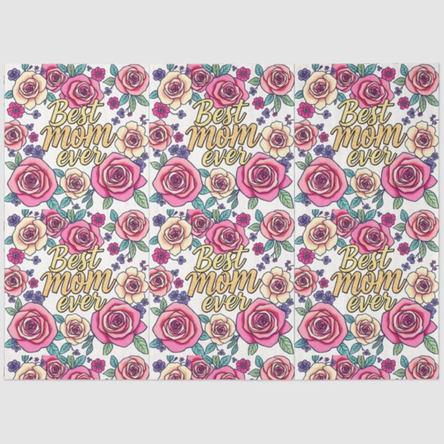 Papel De Seda Coleção Moderna Floral de Luxo (Frente )