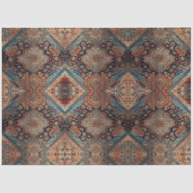 Papel De Seda Coleção Persa de Tendências de Padrões Antigos (Frente )