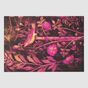 Papel De Seda COLEÇÃO POMPEII NIGHTINGALE COM ROSA rosa