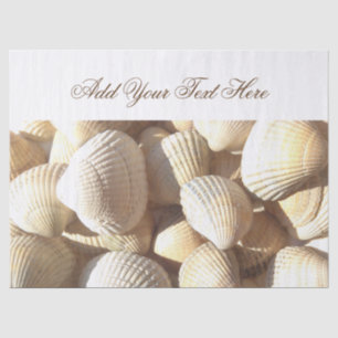 Papel De Seda Coleção Sunny Seashells, Summer Beach, Tecido
