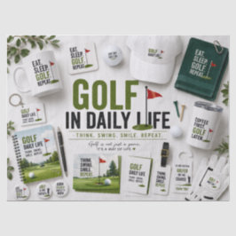 Papel De Seda Coleção Vida Diária de Golfe