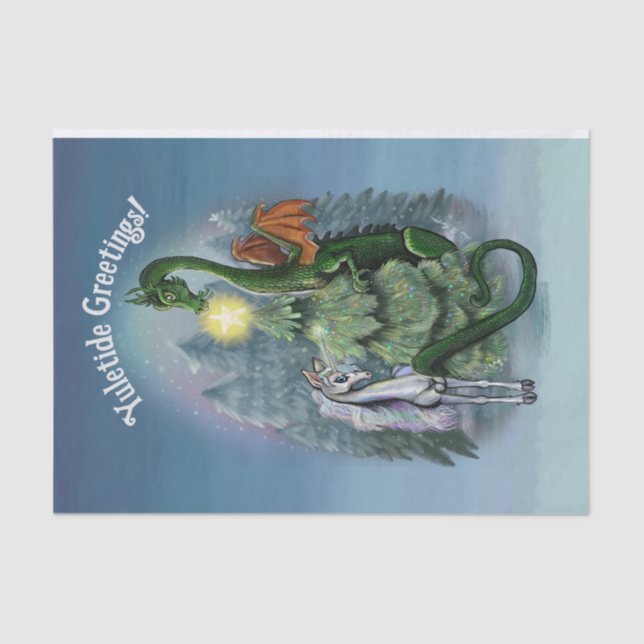 Papel De Seda Coleta de Árvores de Natal Mágico (Frente )