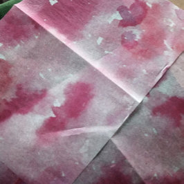 Papel De Seda Coloração d'água cor rosa Pinks Design pintados
