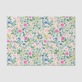 Papel De Seda Colorful Floral Decoupage