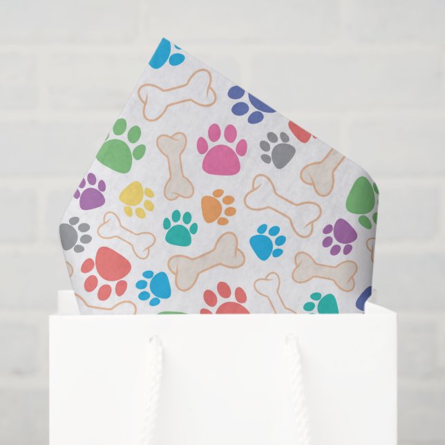 Papel De Seda Colorful Pet  (Sacola de presentes)