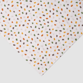 Papel De Seda Colorful Terrazzo Confetti Pattern Warm Retro