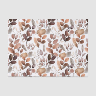 Papel De Seda Colorida Aquarela Eucalyptus Deixa Boho Russo
