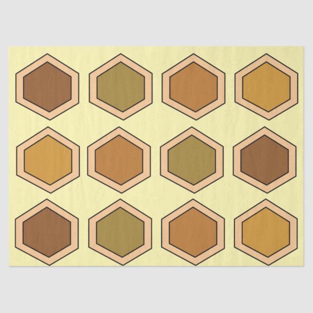 Papel De Seda Colorida Honeycomb Birthday (Frente )