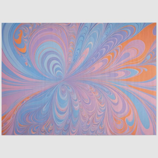 Papel De Seda Colorida Psychedelia Airpush Art Tissue Paper (Frente )