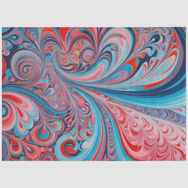 Papel De Seda Colorida Psychedelia Airpush Art Tissue Paper (Frente )