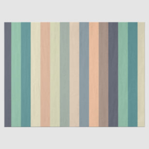 Papel De Seda Colorida Trendy Stripes Aniversário