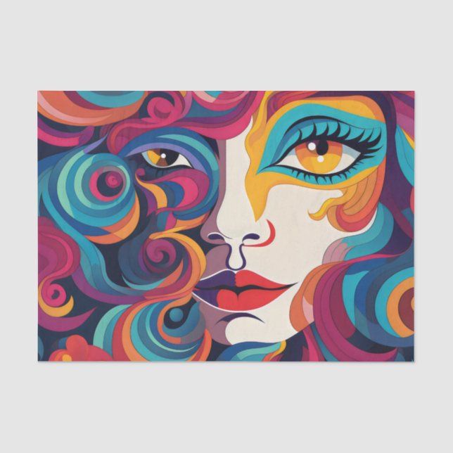 Papel De Seda ColorPop Ladies ArtFace 9 (Frente )