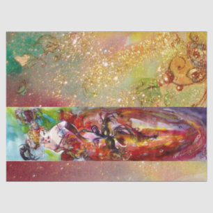 Papel De Seda COLUNA / Senhora com máscara de Mascarada