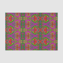 Papel de Seda com Redemoinhos Ousados (Roxo)