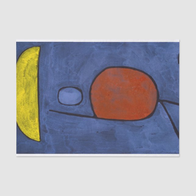 Papel De Seda Com um guarda-chuva de Paul Klee (Frente )